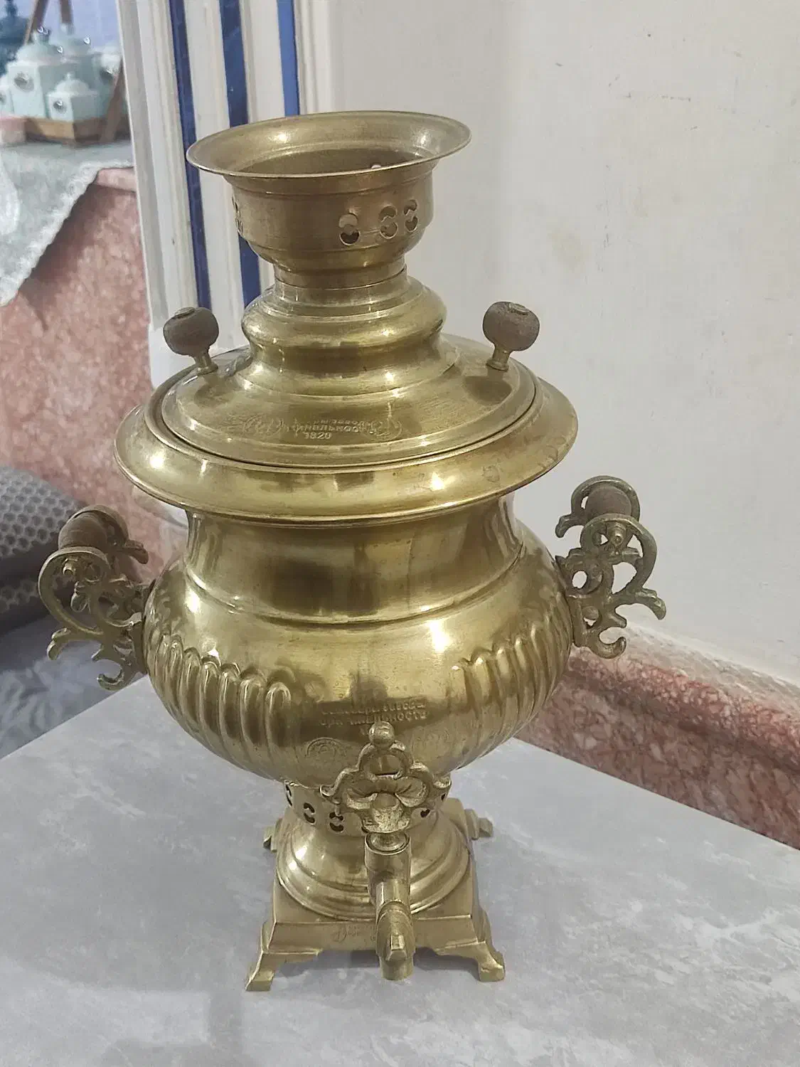 سماور روسی قدیمی|سماور، چای‌ساز، قهوه‌ساز|قوچان, |دیوار