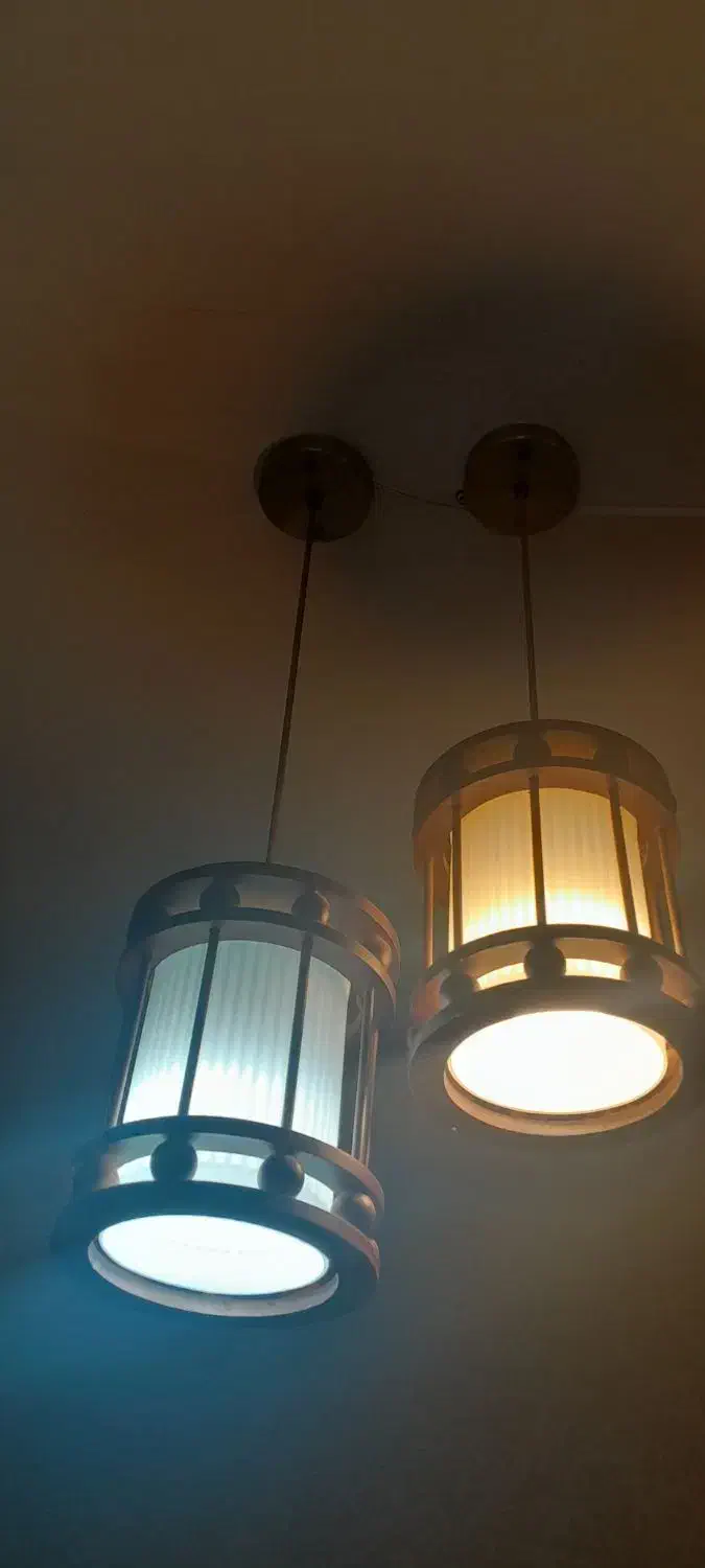 لوستر چوبی سالم|لوستر و چراغ آویز|بندر ماهشهر, |دیوار