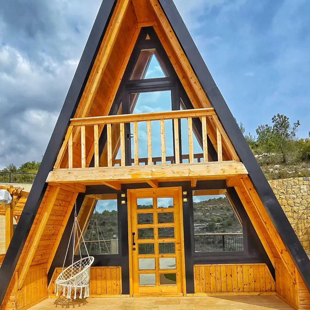 کلبه سوئیسی۶۰متری تمام چوب همراه بالکن|مصالح و تجهیزات ساختمان|تهران, تهرانویلا|دیوار