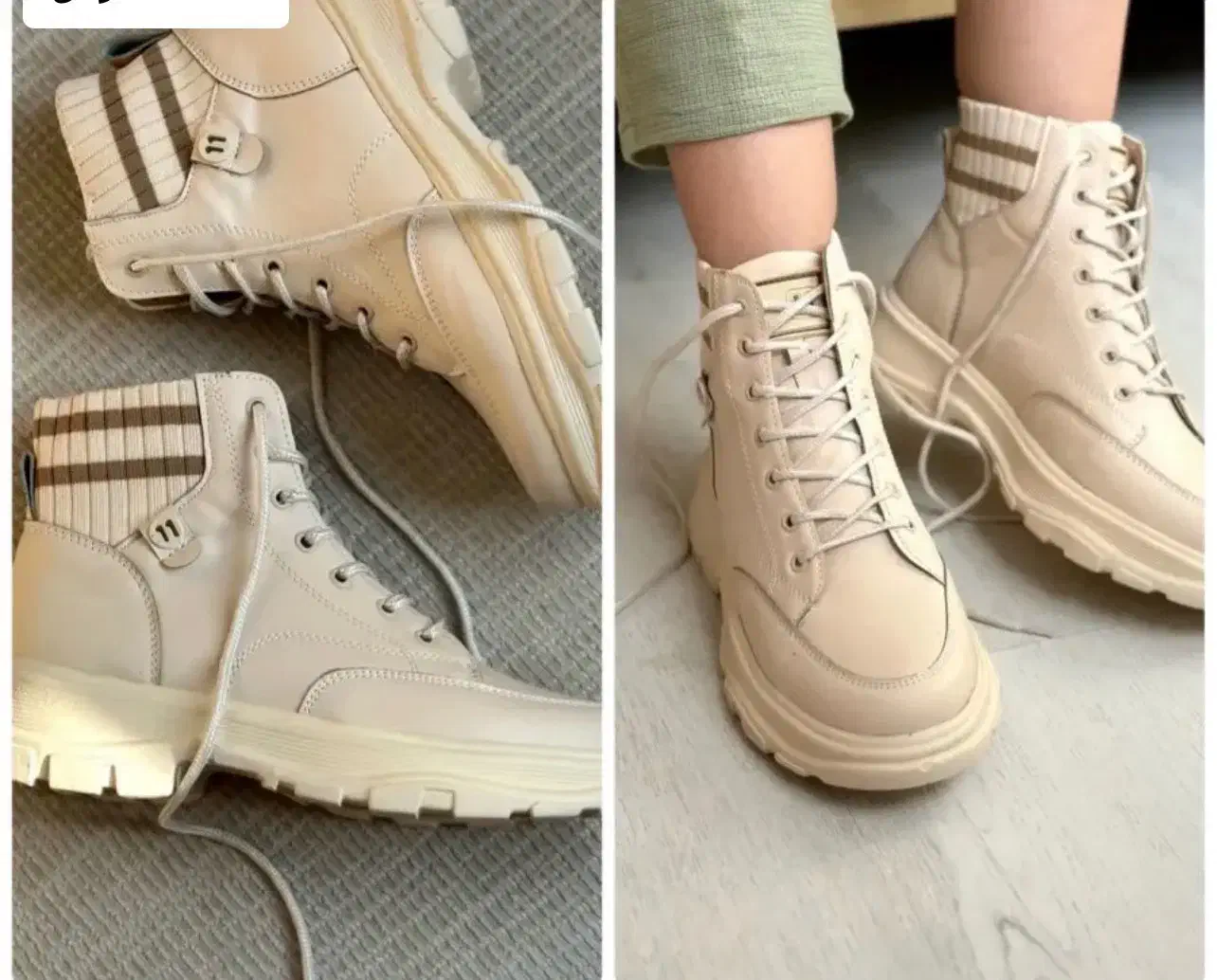 نیم بوت کرم  و مشکی|کیف، کفش، کمربند|ملایر, |دیوار