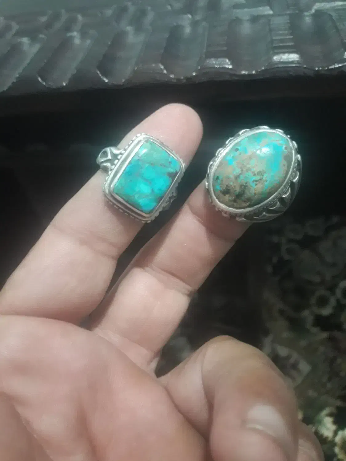 انگشتر فیروزه اصل نیشاپور قدمت بالای ۷۰ سال|جواهرات|کوهدشت, |دیوار