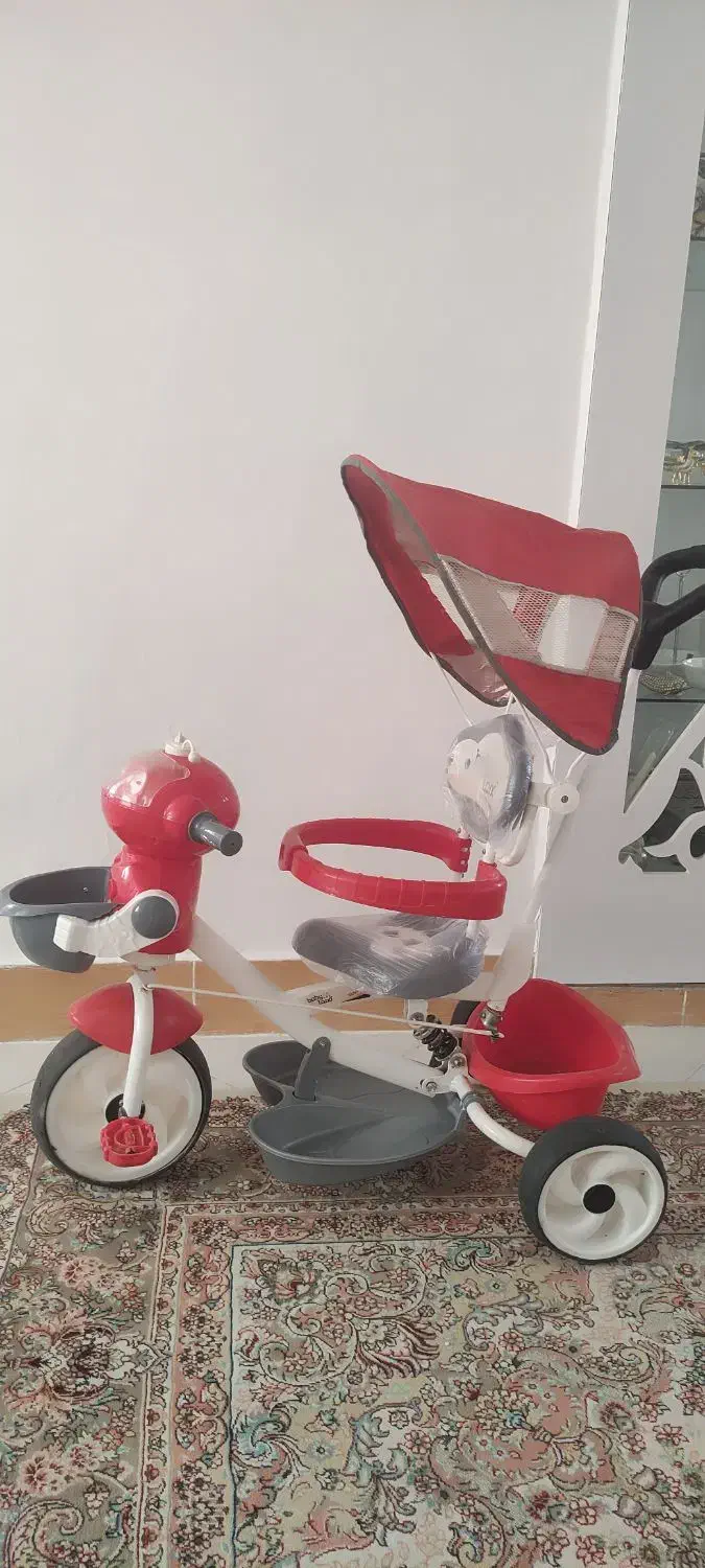 سه چرخه حمل کودک بیبی لند طرح فضانورد|دوچرخه، اسکیت، اسکوتر|مشهد, سرافرازان|دیوار