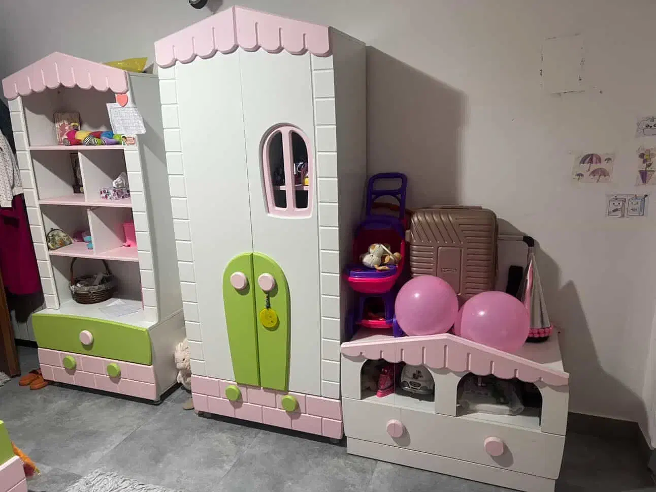 سرویس خواب نوجوان|تخت و سرویس خواب|نور, |دیوار