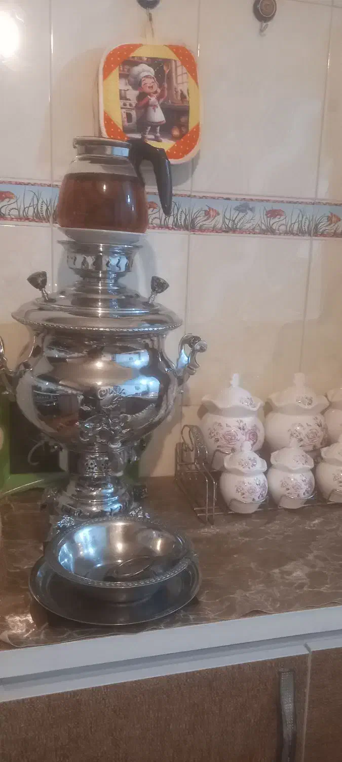 فروش یک عددسماورگازی درحدنو|سماور، چایساز، قهوهساز|نهاوند, |دیوار