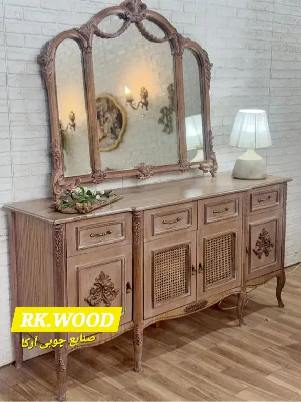 میز آرایش سرویس چوب تخت جهیزیه کنسول میز تلویزیون|بوفه، ویترین، کنسول|مشهد, فریزی|دیوار