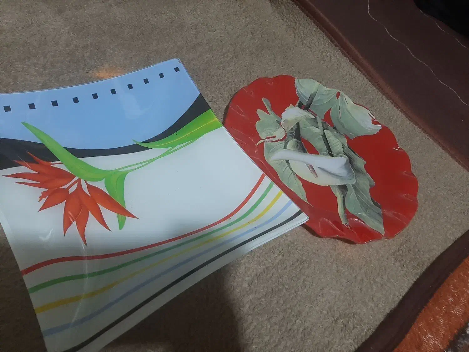 ظروف شیشهای ۵ تا همهگی باهم ۲۳۰ هزار تومن.|ظروف سرو و پذیرایی|خلخال, |دیوار