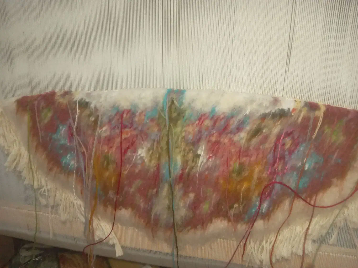 قالی بافی با تمام وسایل دفعه چاقو شیش|تابلو فرش|تبریز, |دیوار