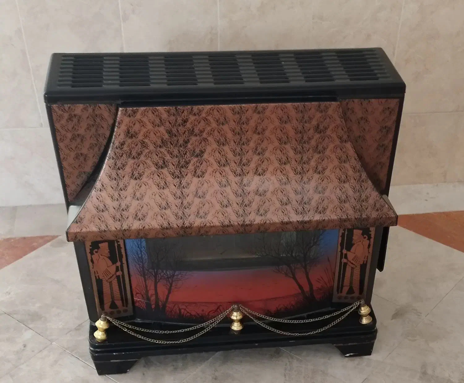 بخاری گازی  بزرگ شومینه ای|بخاری، هیتر، شومینه|قم, زنبیل آباد|دیوار