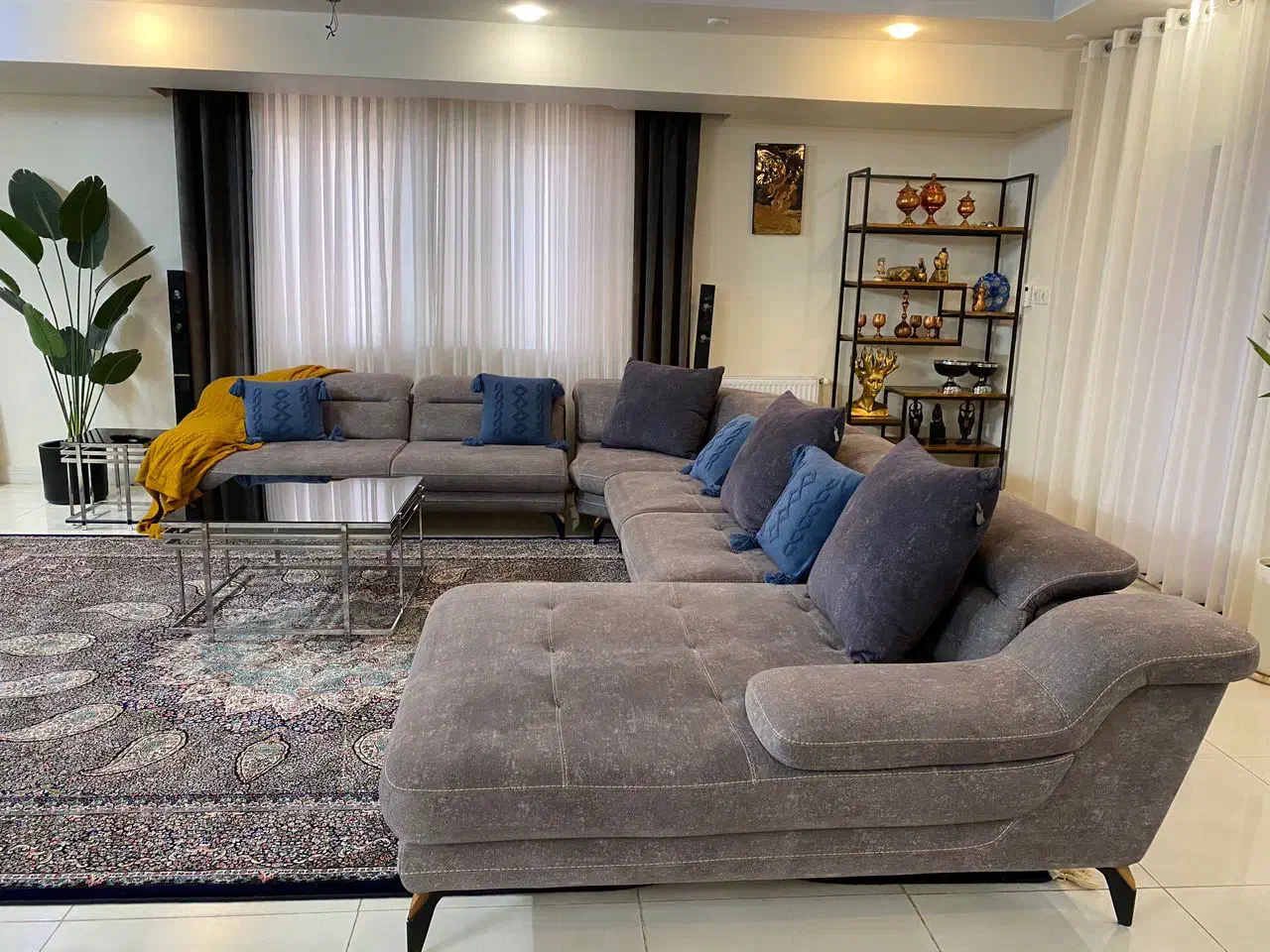 مبل ال با جلو مبلی|مبلمان خانگی و میز عسلی|زاهدان, |دیوار