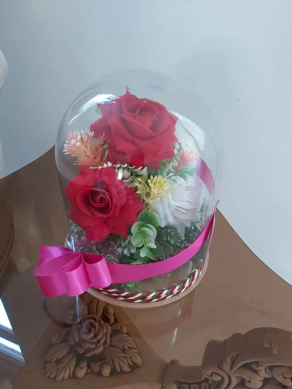 باکس گل شیشه ای|گل مصنوعی|اراک, |دیوار