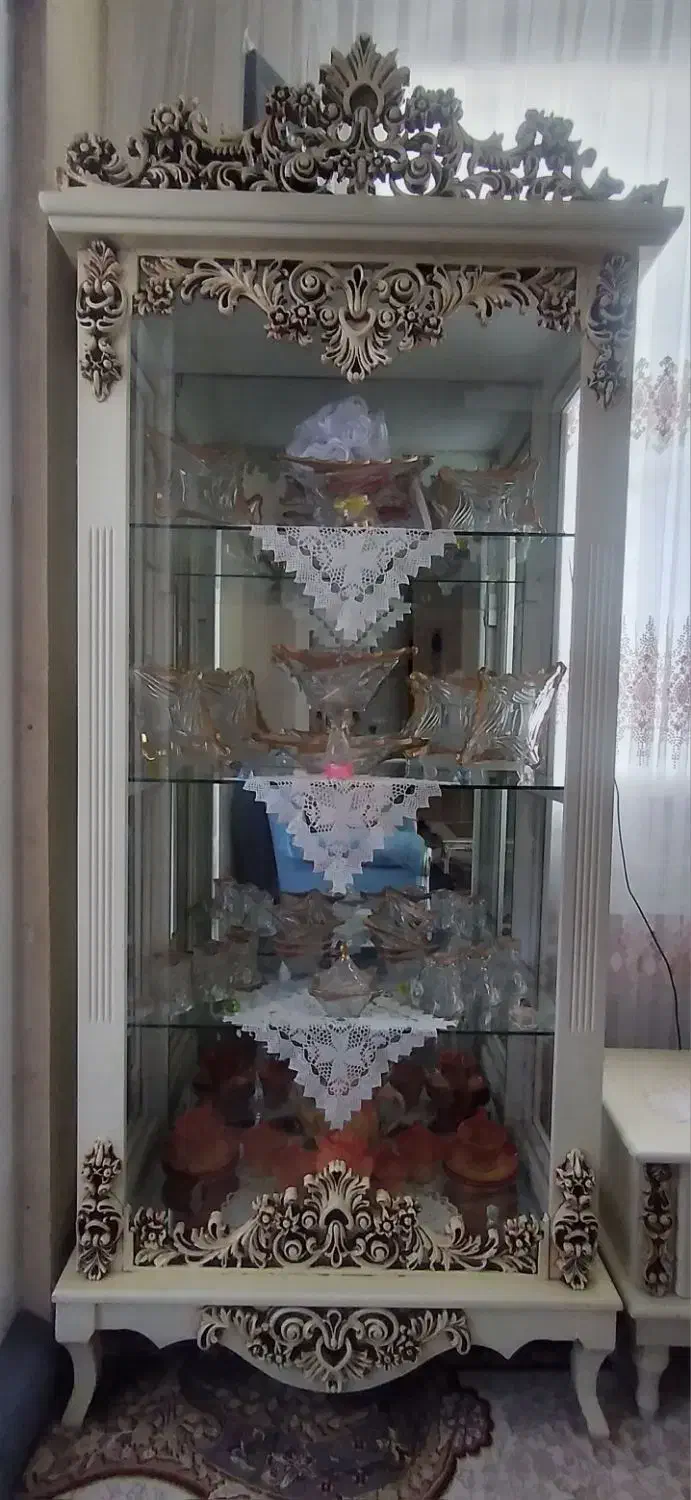 ویترین رنگ استخوانی|بوفه، ویترین، کنسول|کهریزک, |دیوار