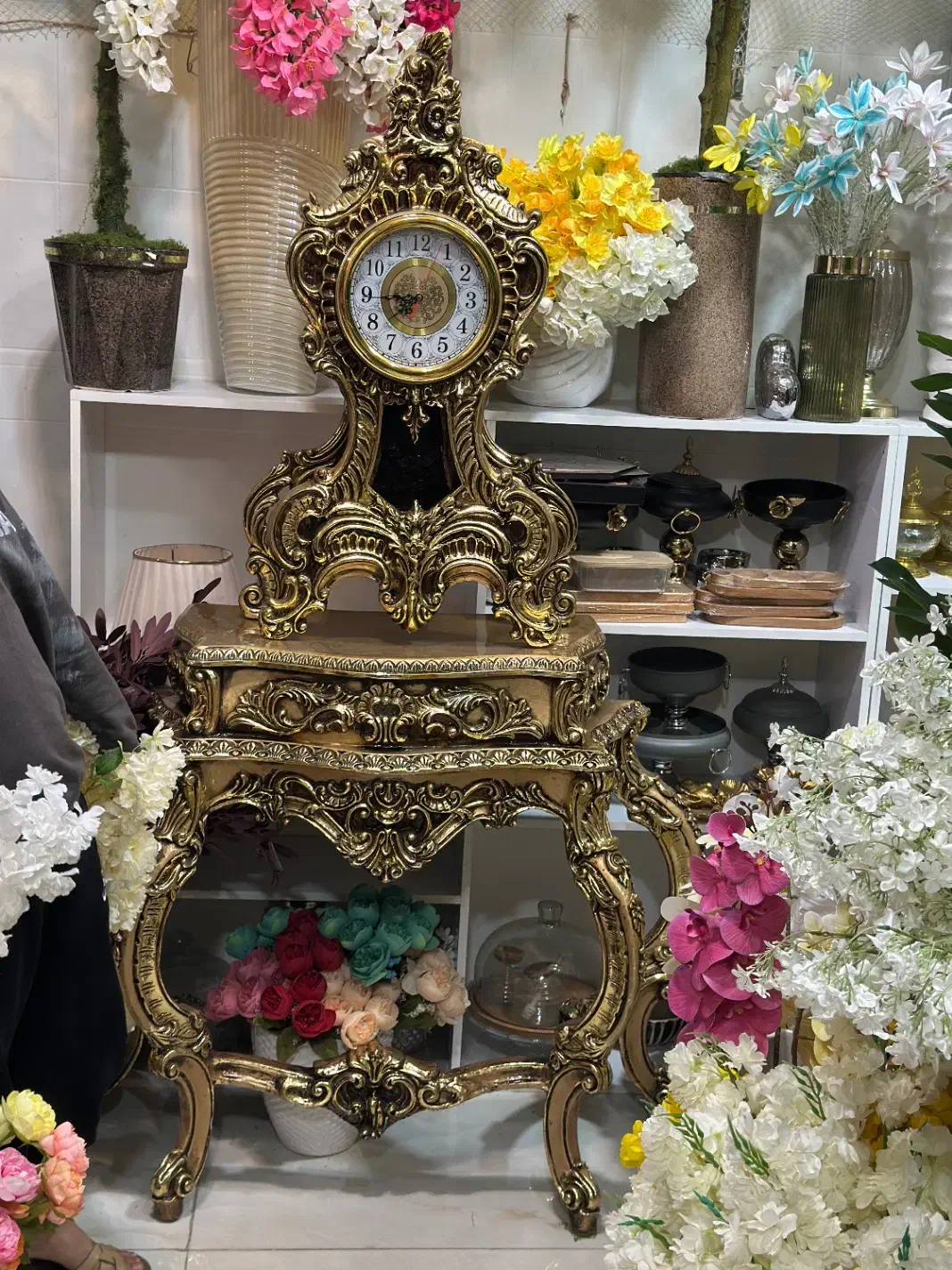 ساعت ایستاده طلایی|ساعت دیواری و تزئینی|مهاباد (آذربایجان غربی), |دیوار