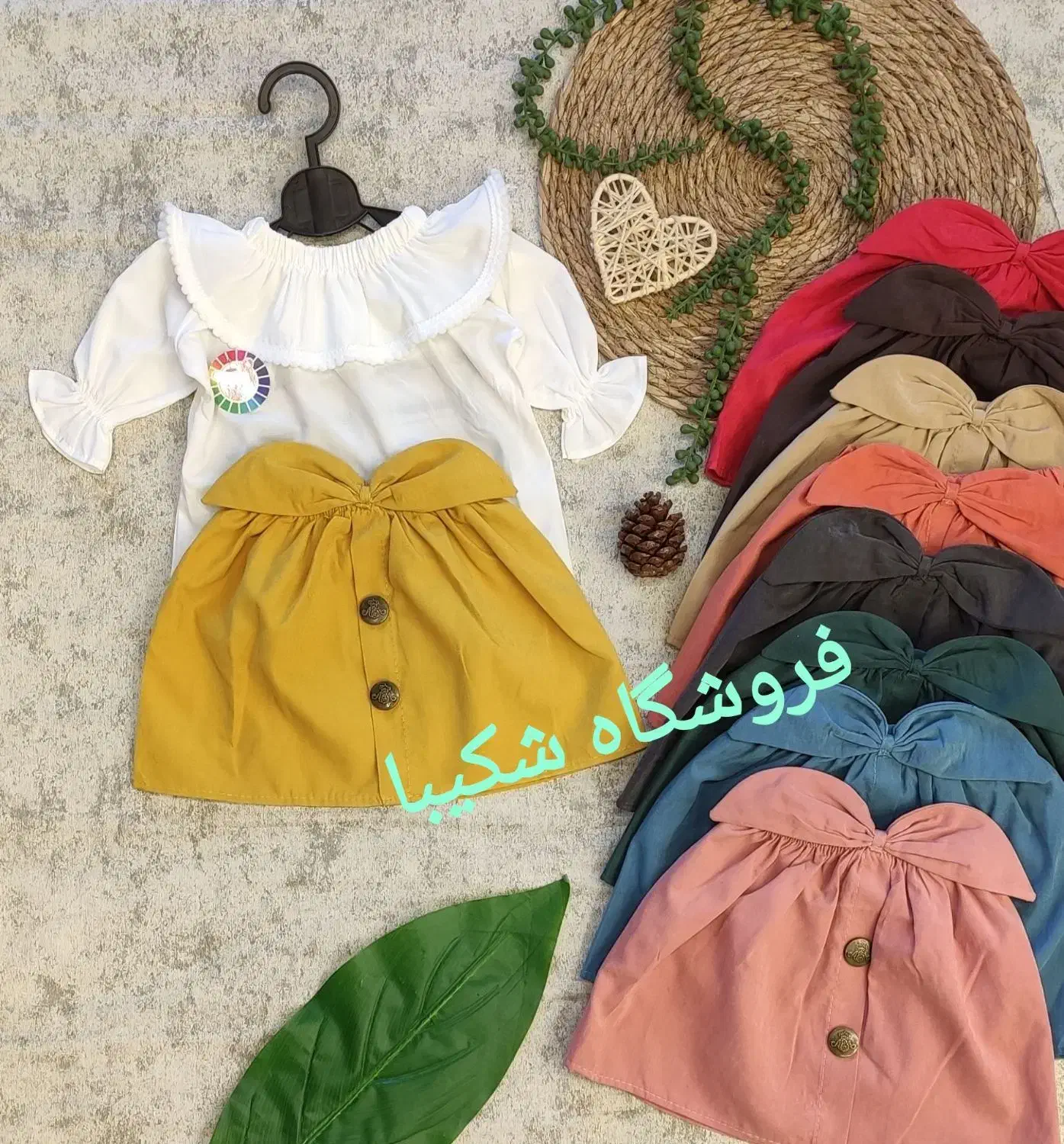 شومیزدامن دخترانه فروشگاه سیسمونی و عروسک شکیبا|کفش و لباس بچه|کرمان, |دیوار