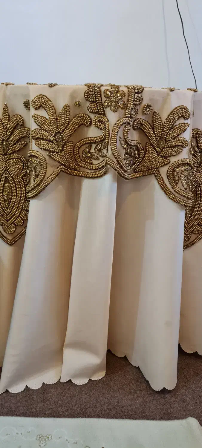 رومیزی منجوق دوزی|پرده، رانر، رومیزی|آزادشهر, |دیوار