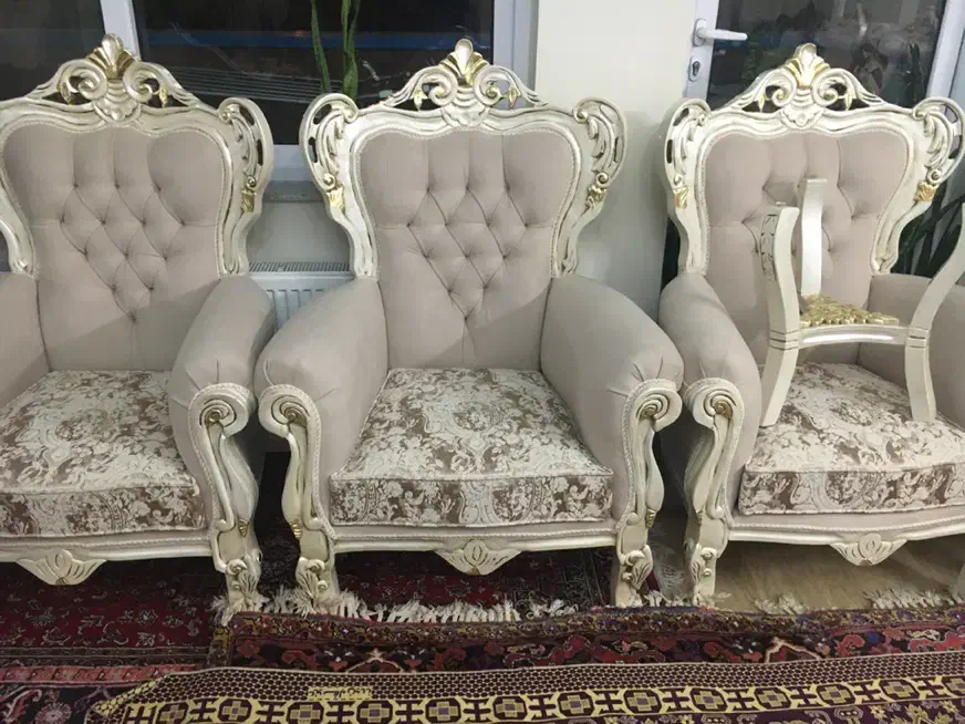 مبل ۹نفره راحتی سلطنتی با نهارخوری و بوفه رایگان|مبلمان خانگی و میز عسلی|سهند, |دیوار