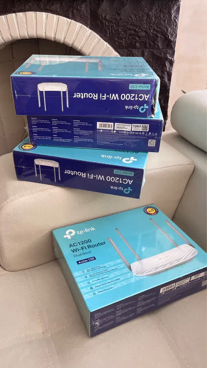 ۴ عدد روتر نو TP-Link C50 AC1200|مودم و تجهیزات شبکه|تهران, جنتآباد شمالی|دیوار