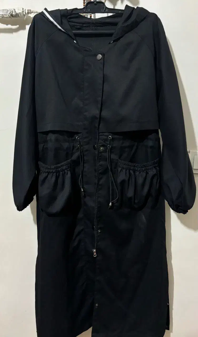 بارانی بلند مشکی شیک|لباس|ملایر, |دیوار