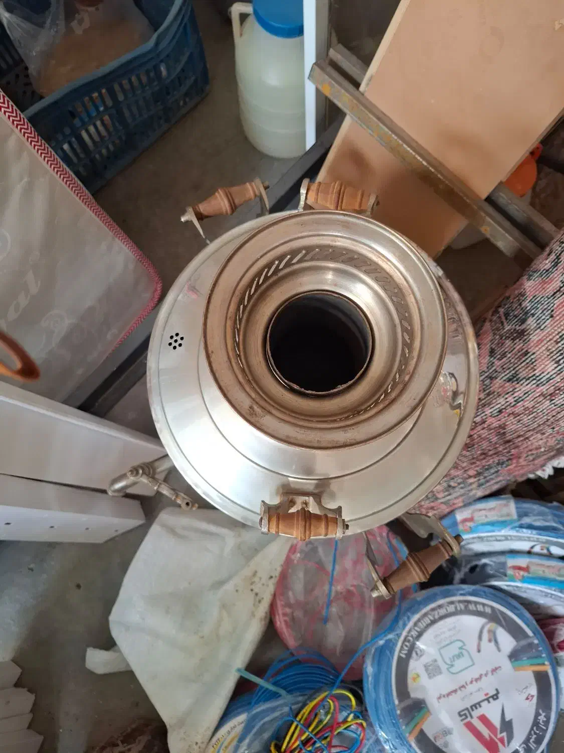 سماور استیل بزرگ 20 لیتری|سماور، چایساز، قهوهساز|خرمدره, |دیوار