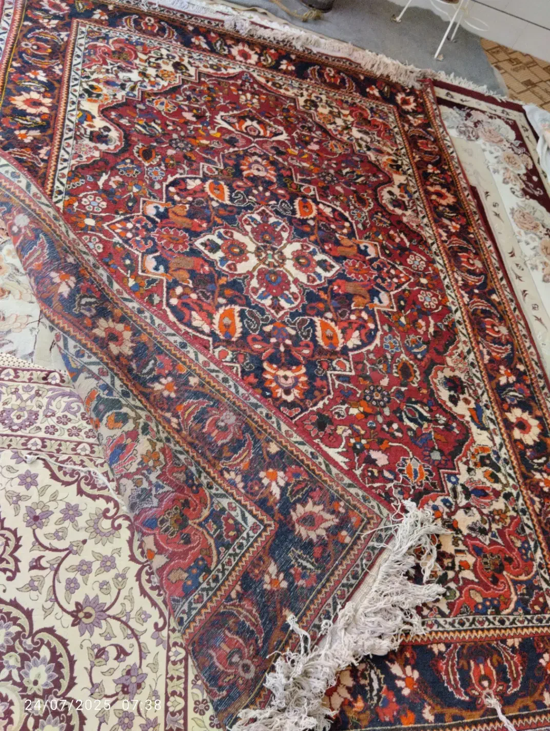 فروش فرش دست بافت سامان ۶/۵ متری|فرش|خمینی‌شهر, |دیوار