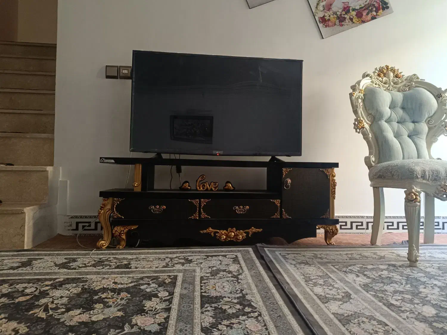 میز تلویزیون چوبی بسیار شیک و به روز|میز تلویزیون|کبودرآهنگ, |دیوار