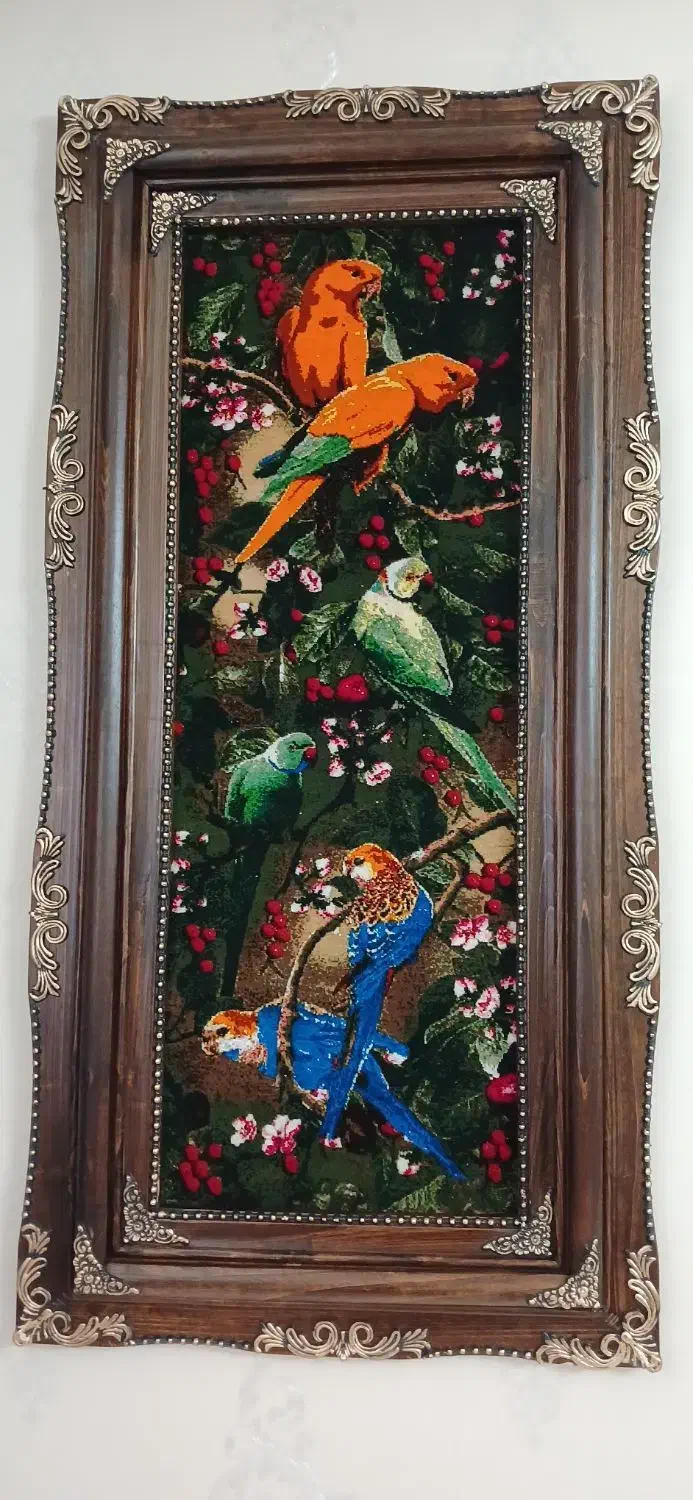 تابلو فرش دستباف طوطی|تابلو فرش|اردبیل, |دیوار