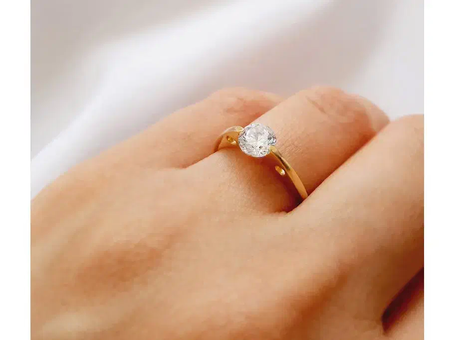 انگشتر نقره نگین زیرکنیا با روکش طلا|بدلیجات|تهران, الهیه|دیوار