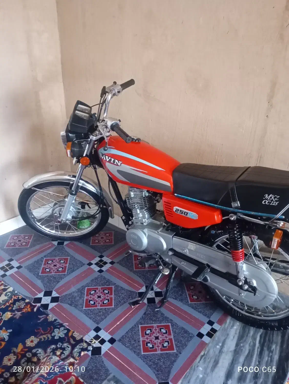 موتور ۱۲۵ساوین مدل ۹۵|موتورسیکلت|اسلام‌‌آباد غرب, |دیوار