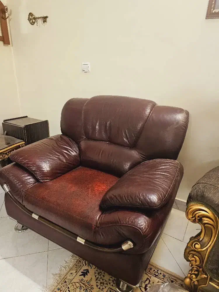 مبل ترک چنتیک چرم|مبلمان خانگی و میز عسلی|تهران, صد دستگاه|دیوار