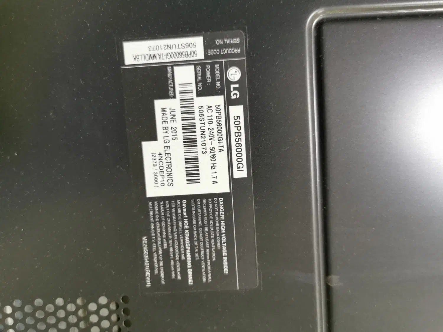 تلویزیون ال جی 50 اینچ|تلویزیون و پروژکتور|ری, دولتآباد|دیوار