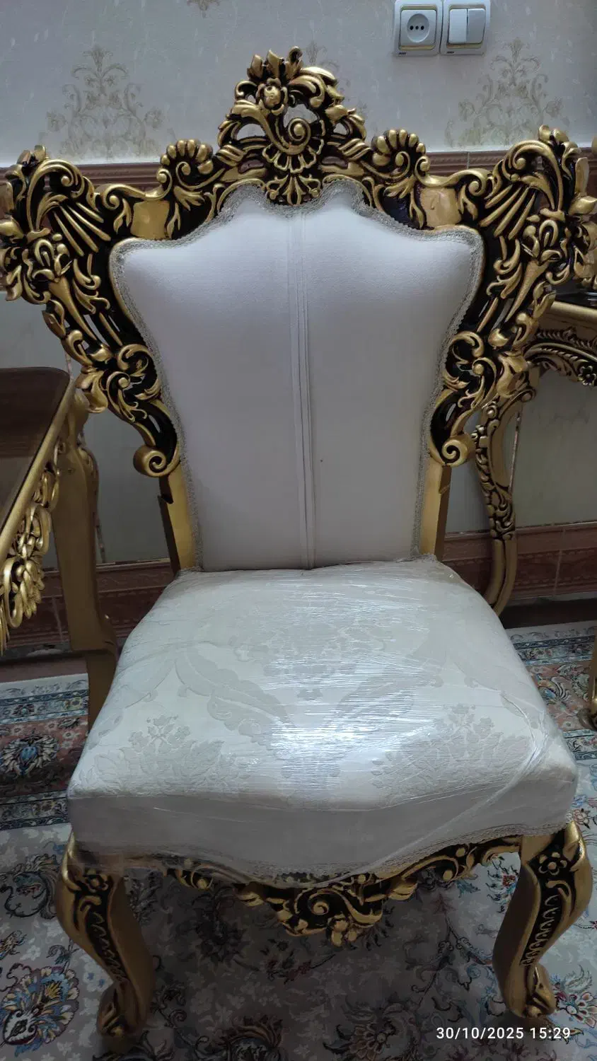 صندلی غذاخوری سلطنتی 4نفره|میز و صندلی غذاخوری|خرمدره, |دیوار