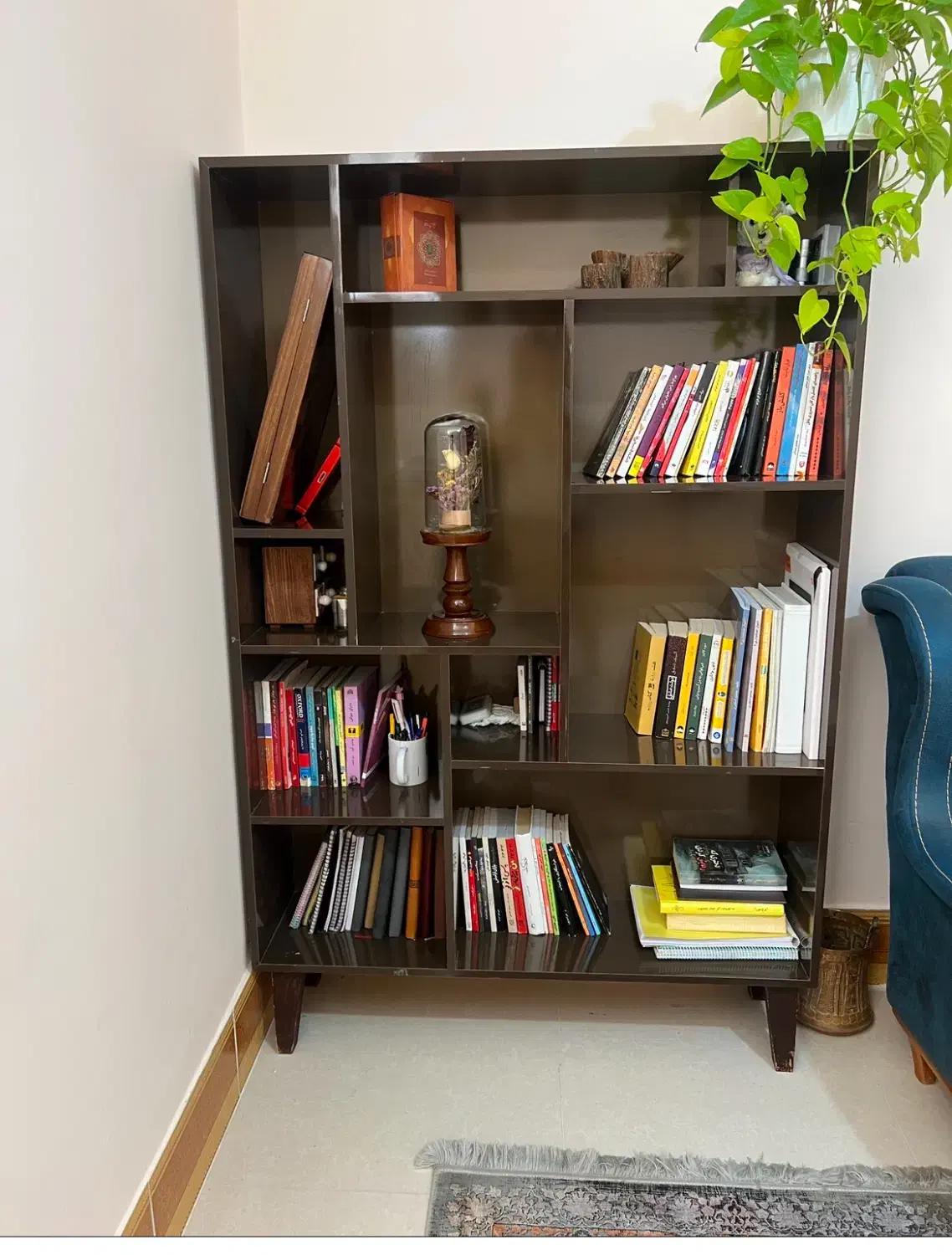 کتابخانه|کتابخانه، شلف، قفسههای دیواری|بیرجند, |دیوار