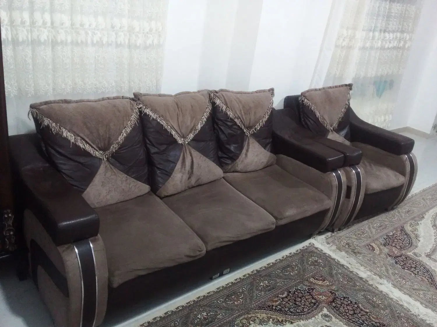 مبل 7 نفره|مبلمان خانگی و میز عسلی|رشت, باهنر|دیوار