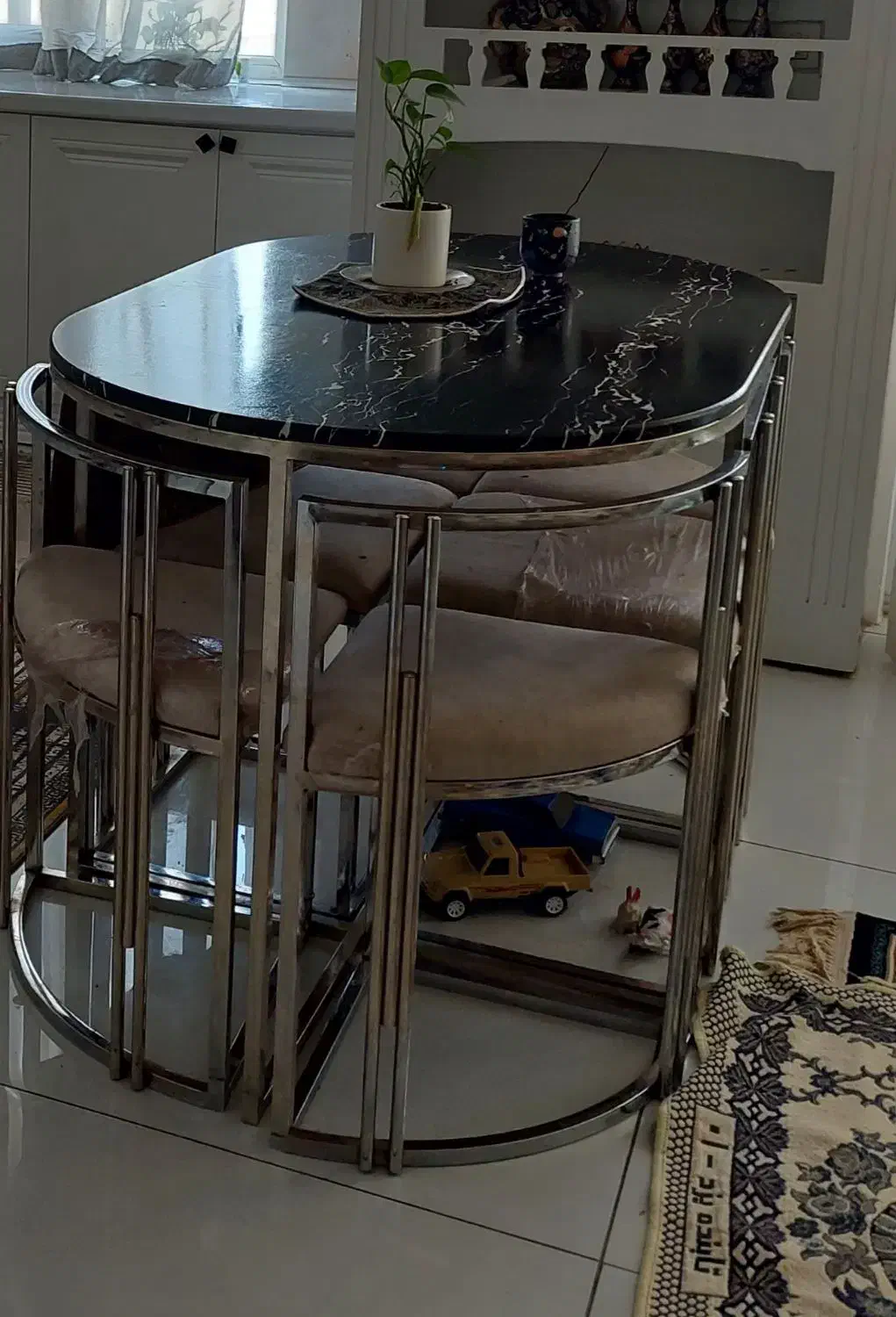 میز ناهار خوری استیل|میز و صندلی غذاخوری|تربت جام, مطهری|دیوار