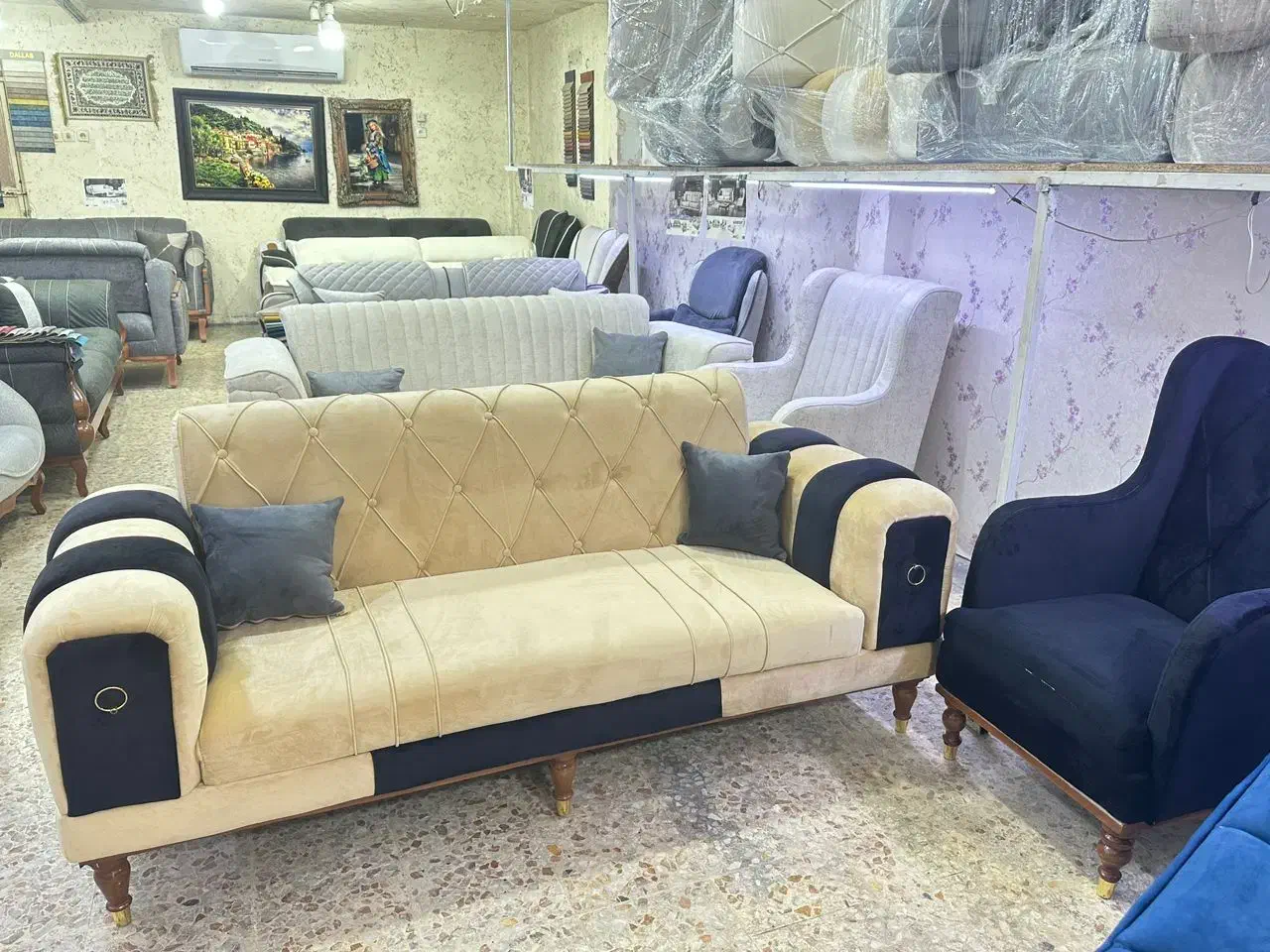 تولیدی انواع مبلمان راحتی|مبلمان خانگی و میز عسلی|اهواز, کمپلو جنوبی|دیوار