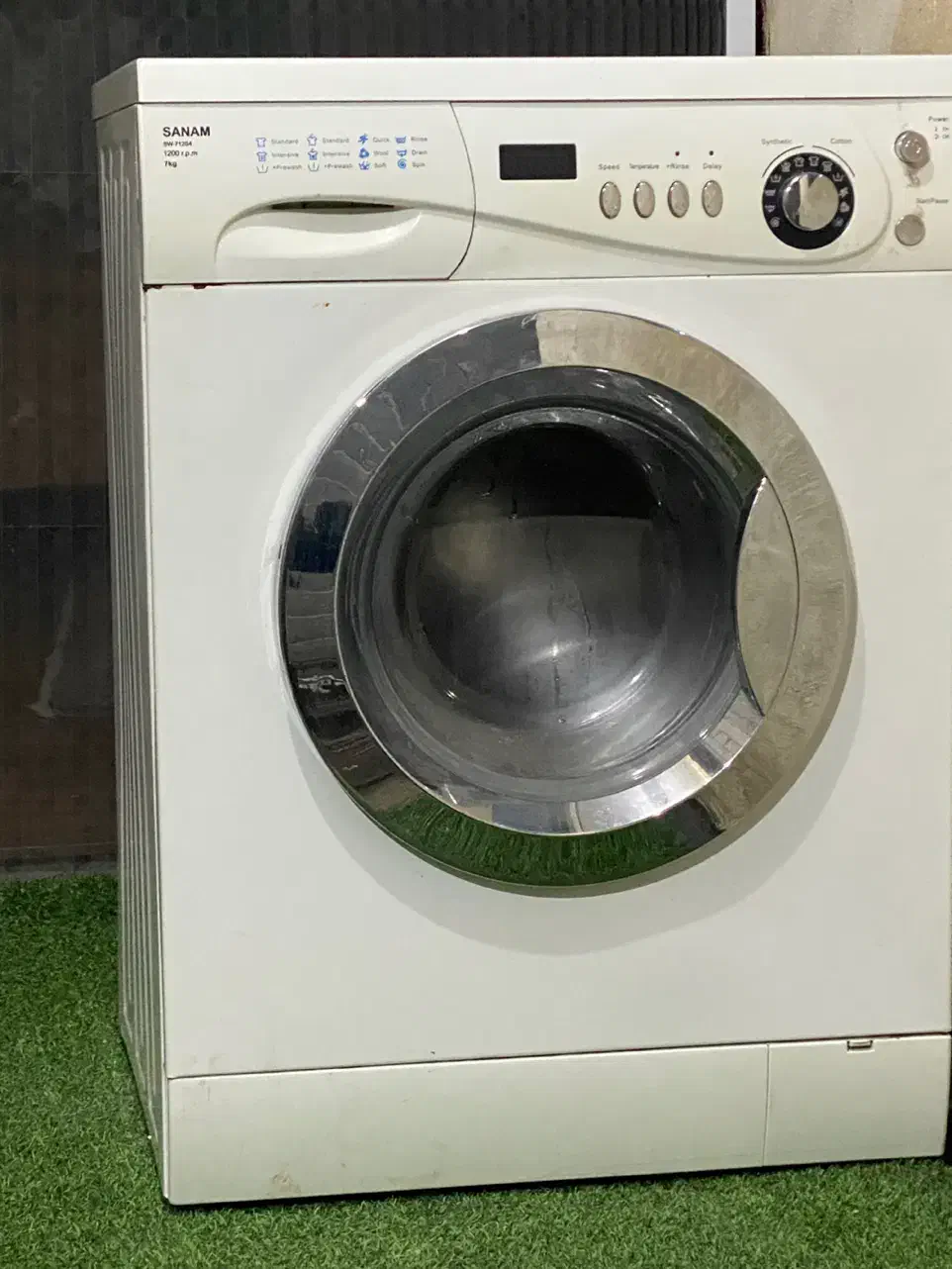 ماشین لباسشویی سنام ۷کیلیویی کاملا سالم|ماشین لباسشویی و خشککن لباس|رشت, گیل|دیوار
