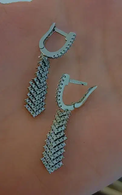 گوشواره نقره مجلسی و دخترونه باقیمت مناسب|جواهرات|شهرکرد, |دیوار