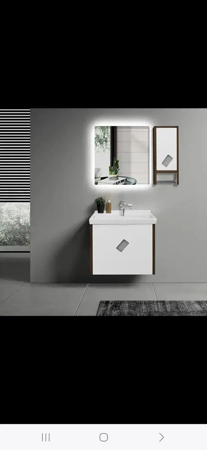 ست کابینت روشویی آزالیا به همراه آینه|لوازم سرویس بهداشتی|سمنان, |دیوار