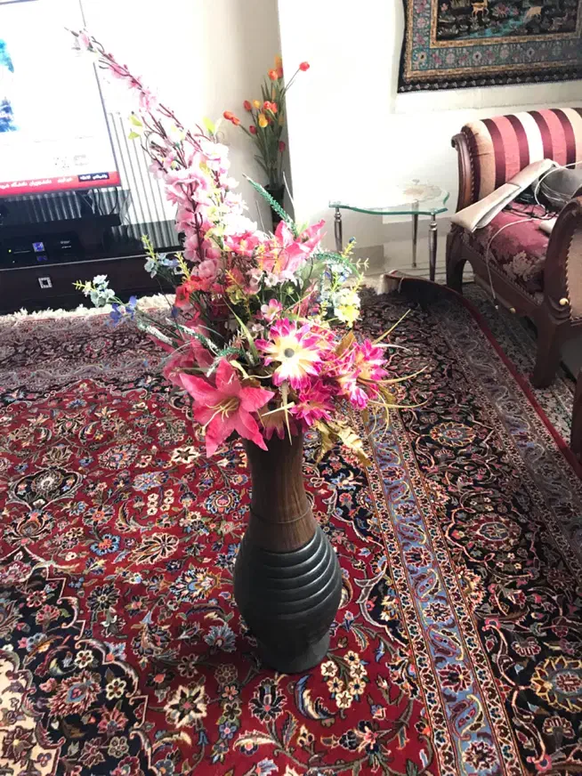 گل با گلدان|گل مصنوعی|کرمانشاه, |دیوار