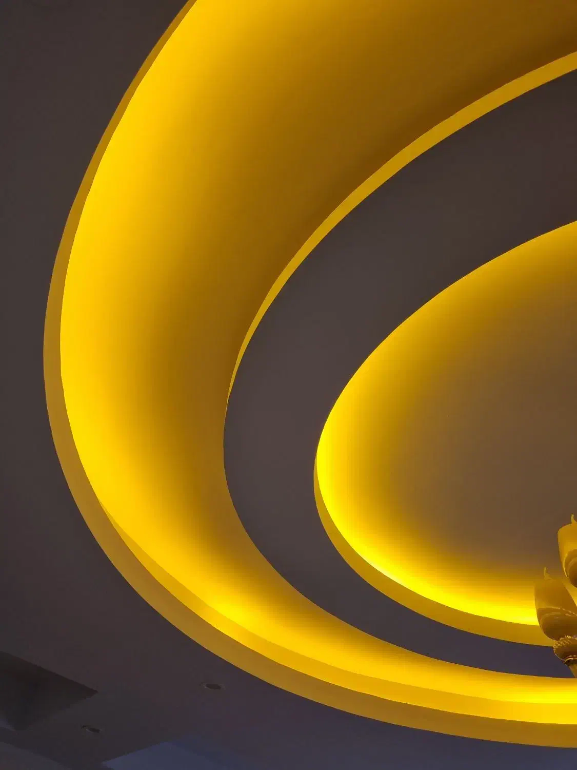 ریسه ی نور مخفی رنگ انبه ای|ریسه و چراغ تزئینی|کرج, باغستان|دیوار