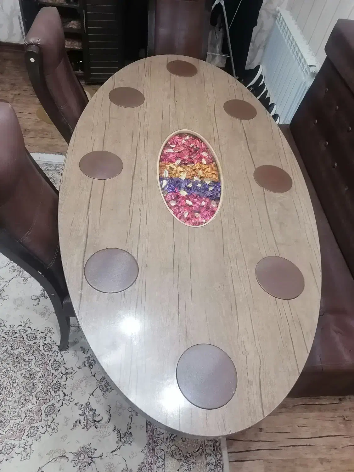 میز ناهار خوری 8 نفره|میز و صندلی غذاخوری|اسلام‌شهر, شهرک واوان|دیوار