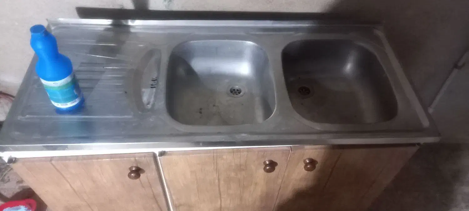 کابینت با سینک|آب‌چکان و نظم‌دهنده ظروف|کرمانشاه, |دیوار