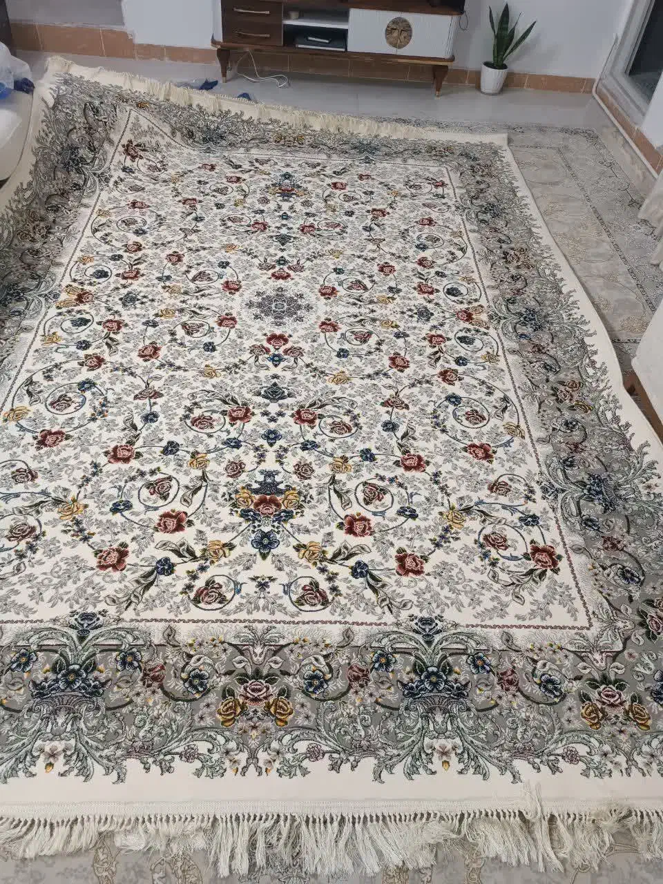 فرش ۹متری نو|فرش|کاشان, کارگر|دیوار