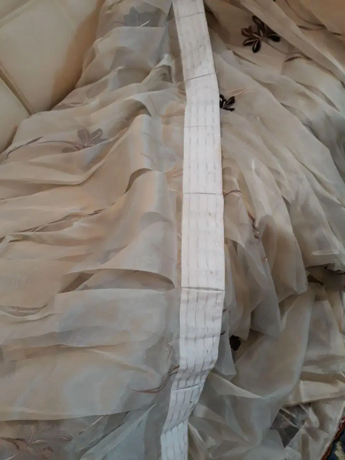 دوتا پرده حریر ترک|پرده، رانر، رومیزی|تهران, آبشار تهران (دریاچه)|دیوار