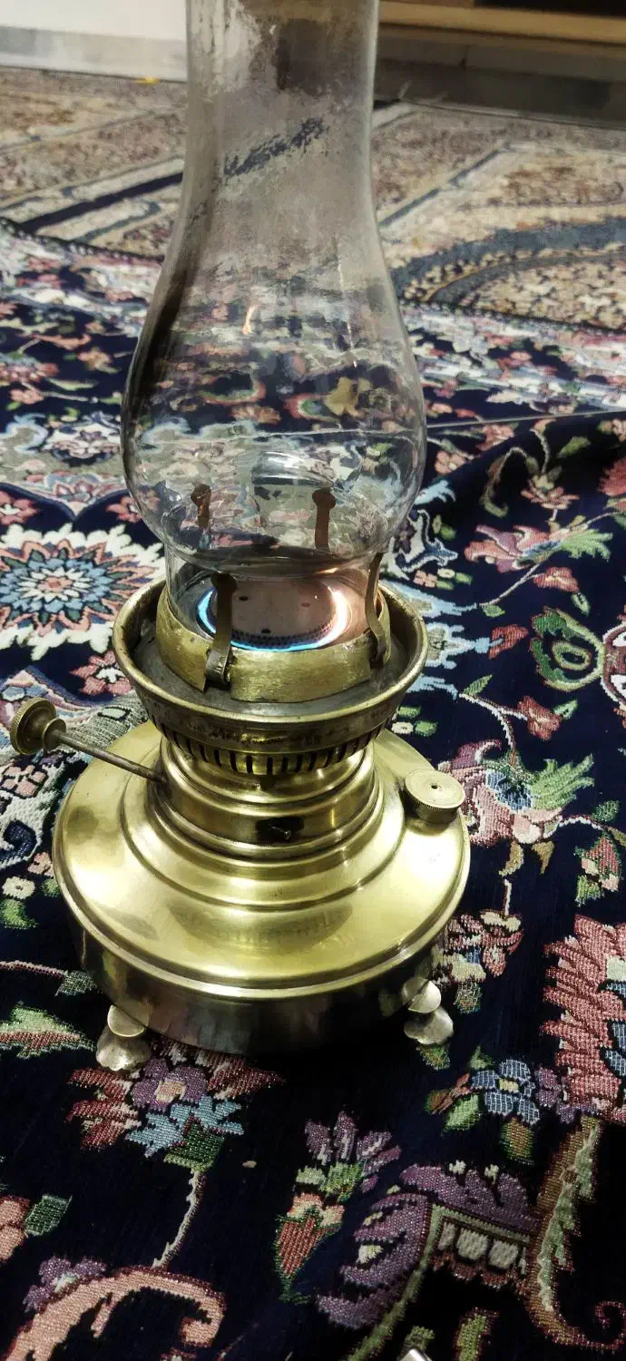 چراغ گرد سوز ابی سوز زرد سوز|کلکسیون اشیاء عتیقه|قوچان, |دیوار