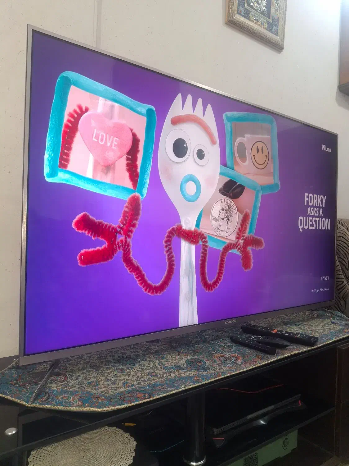 ال ای دی ایکس ویژن 55اینچ|تلویزیون و پروژکتور|شیراز, اصلاحنژاد|دیوار