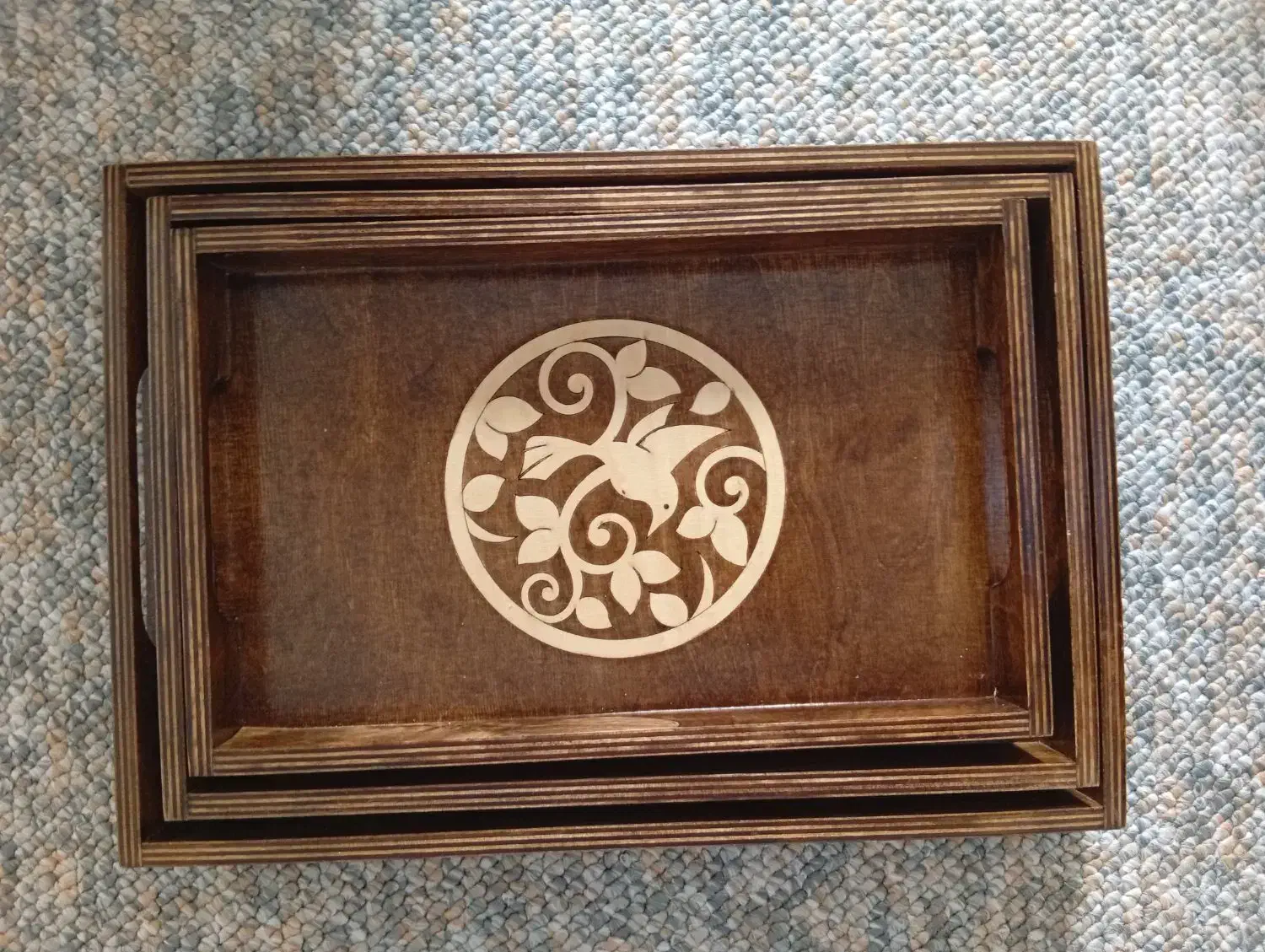 سینی چوبی|ظروف سرو و پذیرایی|جوانرود, |دیوار