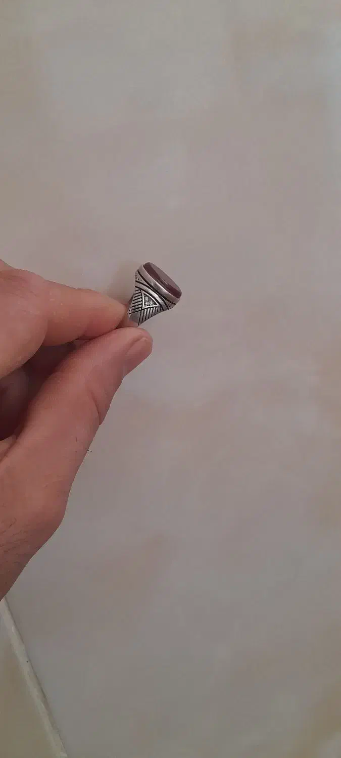 انگشتر عقیق رکاب نقره معاوضه با کفتر گرفتنی|جواهرات|قم, ولیعصر|دیوار