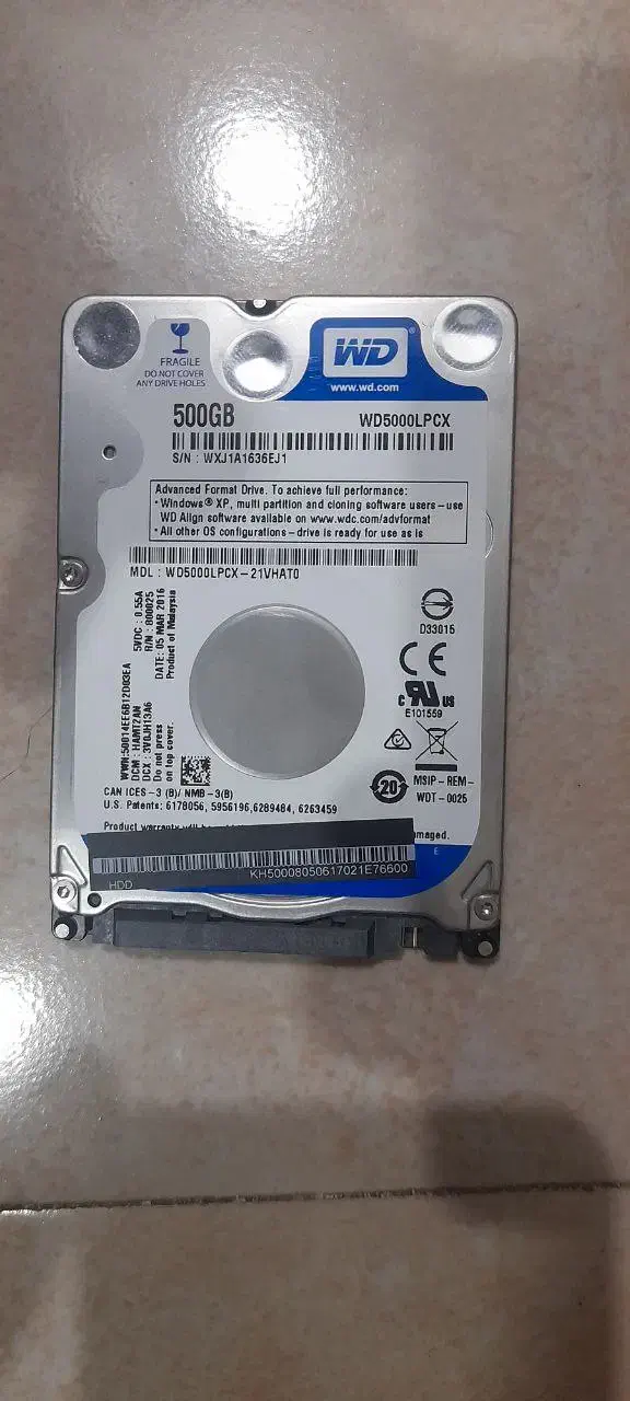 دو عدد ‌هارو دیسک had 500g|قطعات و لوازم جانبی رایانه|تبریز, |دیوار