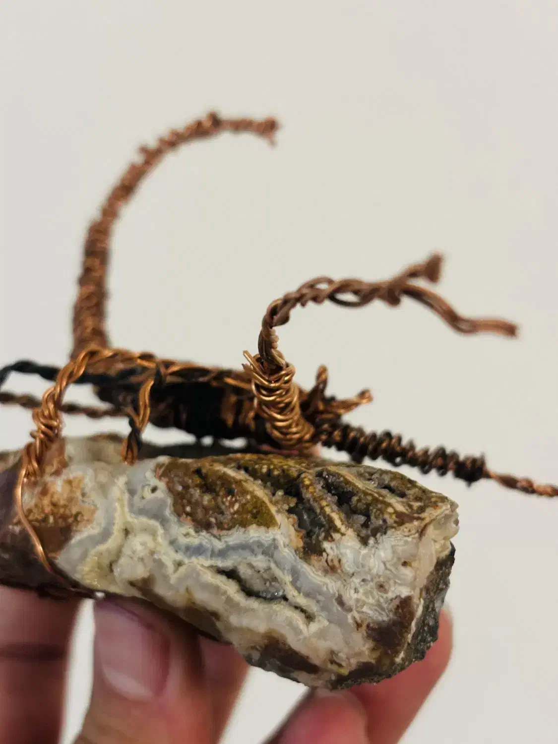 (مجسمه سیمی عقرب و سنگ ژئود کلکسیونی )|مجسمه، تندیس، ماکت|محمدشهر, ولدآباد|دیوار