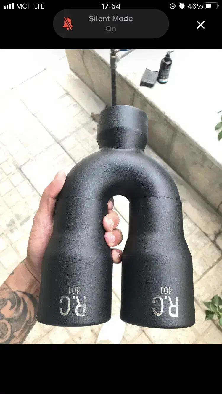 سر اگزوز خودرو/ آکبند ارسی کربن مشکی مات|قطعات یدکی و لوازم جانبی|اصفهان, باغ نگاره|دیوار